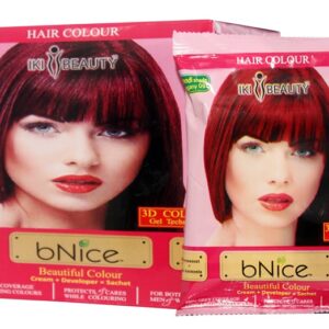 bNice Burgundy Hair Color (Sachet and Tube)