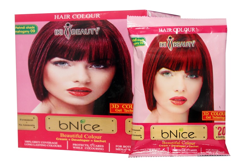 bNice Burgundy Hair Color (Sachet and Tube)