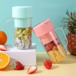 New Multi-functional Bottle Usb Rechargeable Shake Up Mini Juicer Portable Juice Cup Blender Car Battery Plastic 7.4V 7.4