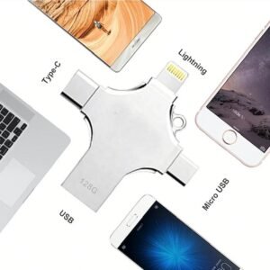 4 In 1 USB 3.0 To Type C Micro TF Card Reader Memory Card Reader OTG Adaptador USB Connector for iphone Xiaomi USB Flash Drive