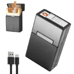 Premium Cigarette Case with USB Rechargeable Lighter - Image 6