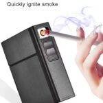Premium Cigarette Case with USB Rechargeable Lighter