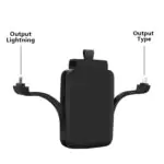 4000mAh Key Fob Universal Power Bank with Built-In Charging Cables - Image 2