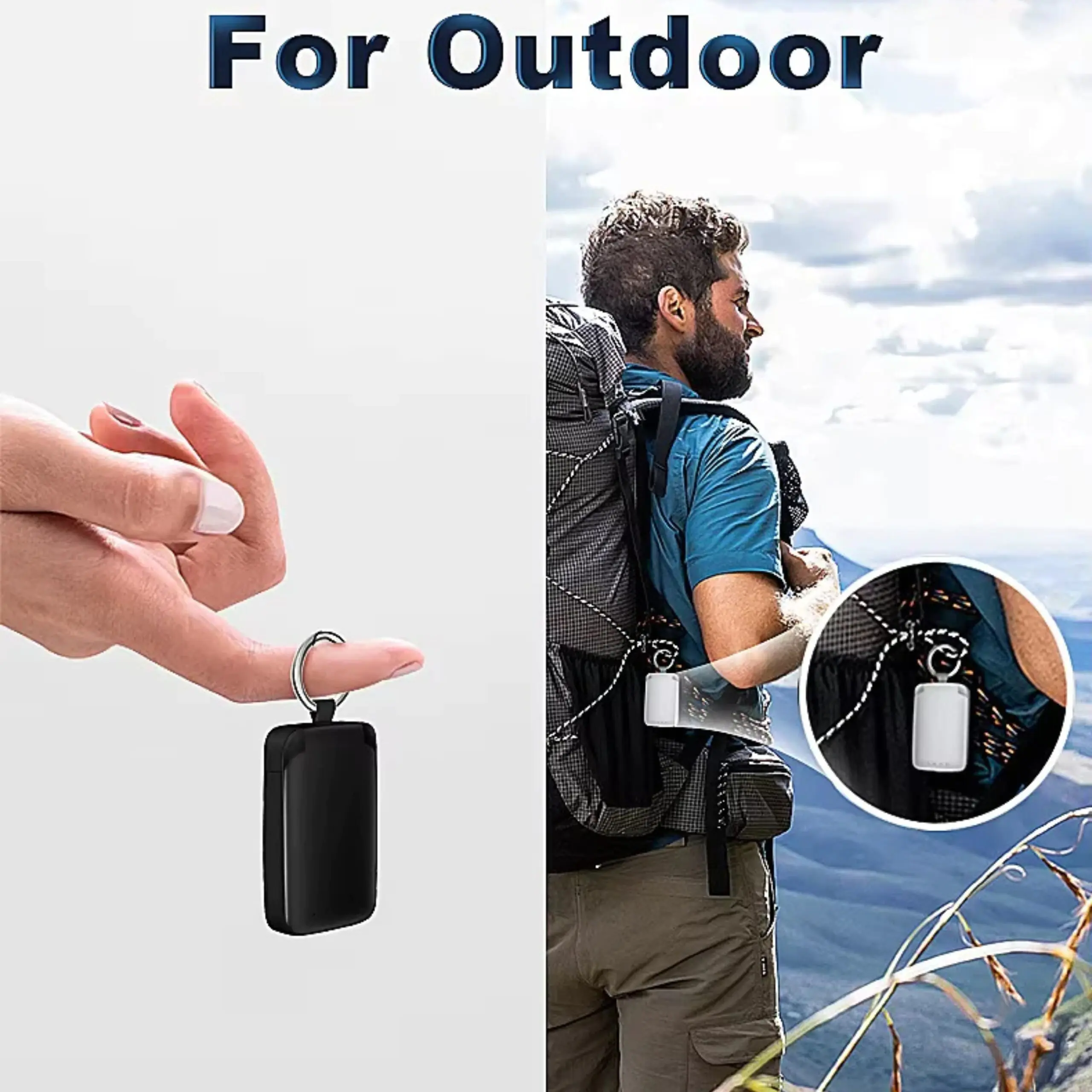 4000mAh Key Fob Universal Power Bank with Built-In Charging Cables - Image 10