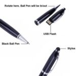 3 in 1 Pen Style USB Flash Disk, Black (128GB) - Image 6