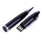 3 in 1 Pen Style USB Flash Disk, Black (128GB)
