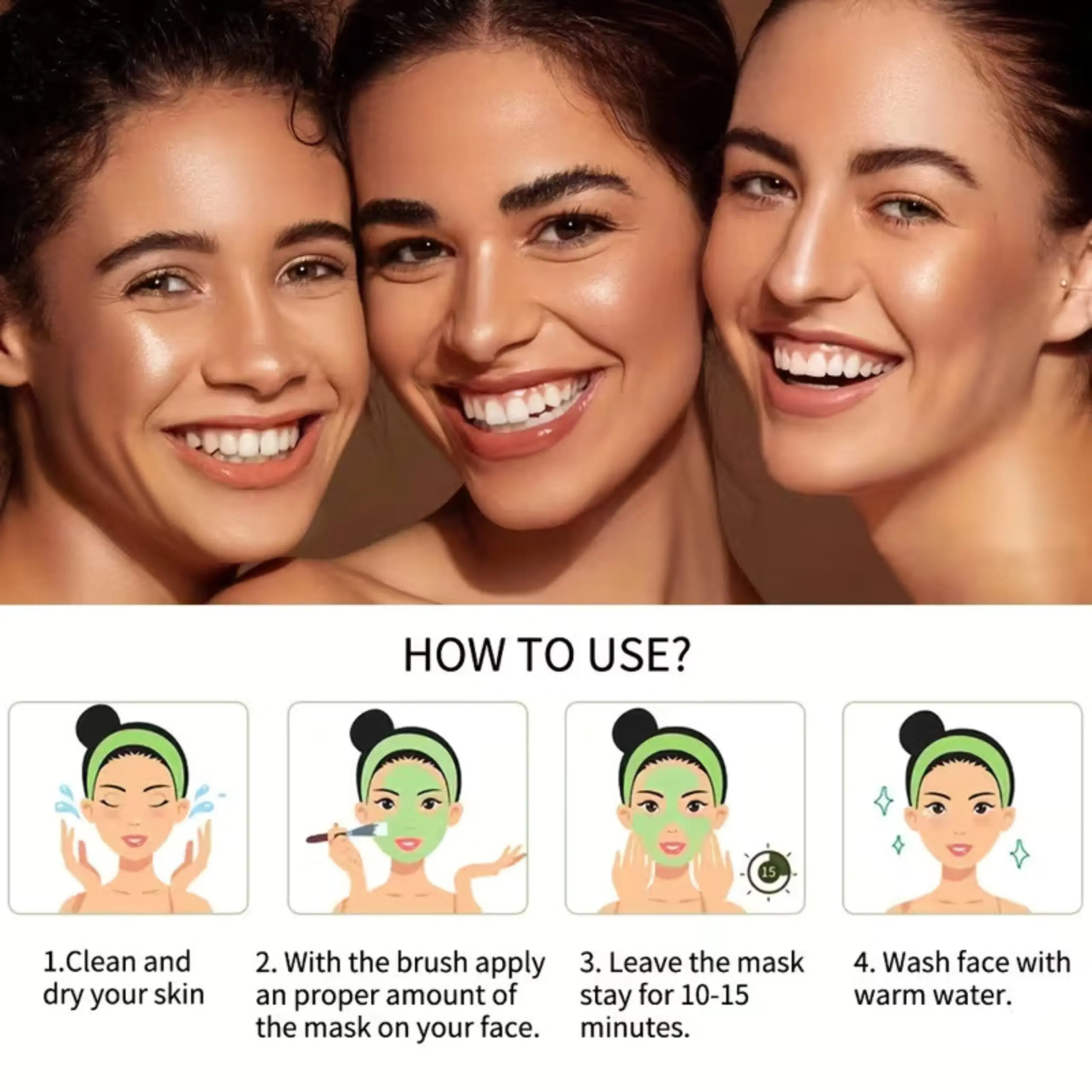 Clay Facial Mask 10 in One Pack - Image 10