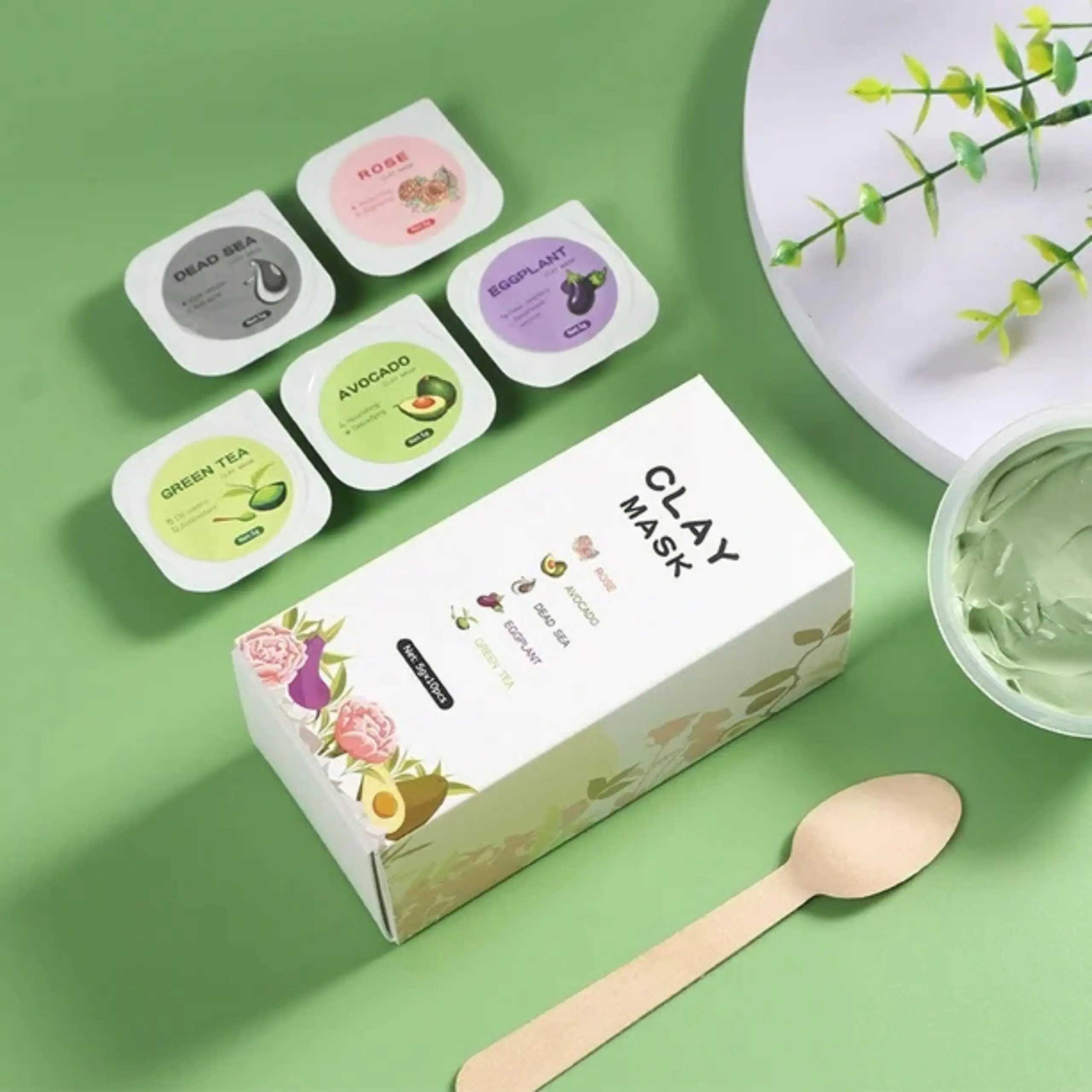 Clay Facial Mask 10 in One Pack - Image 2