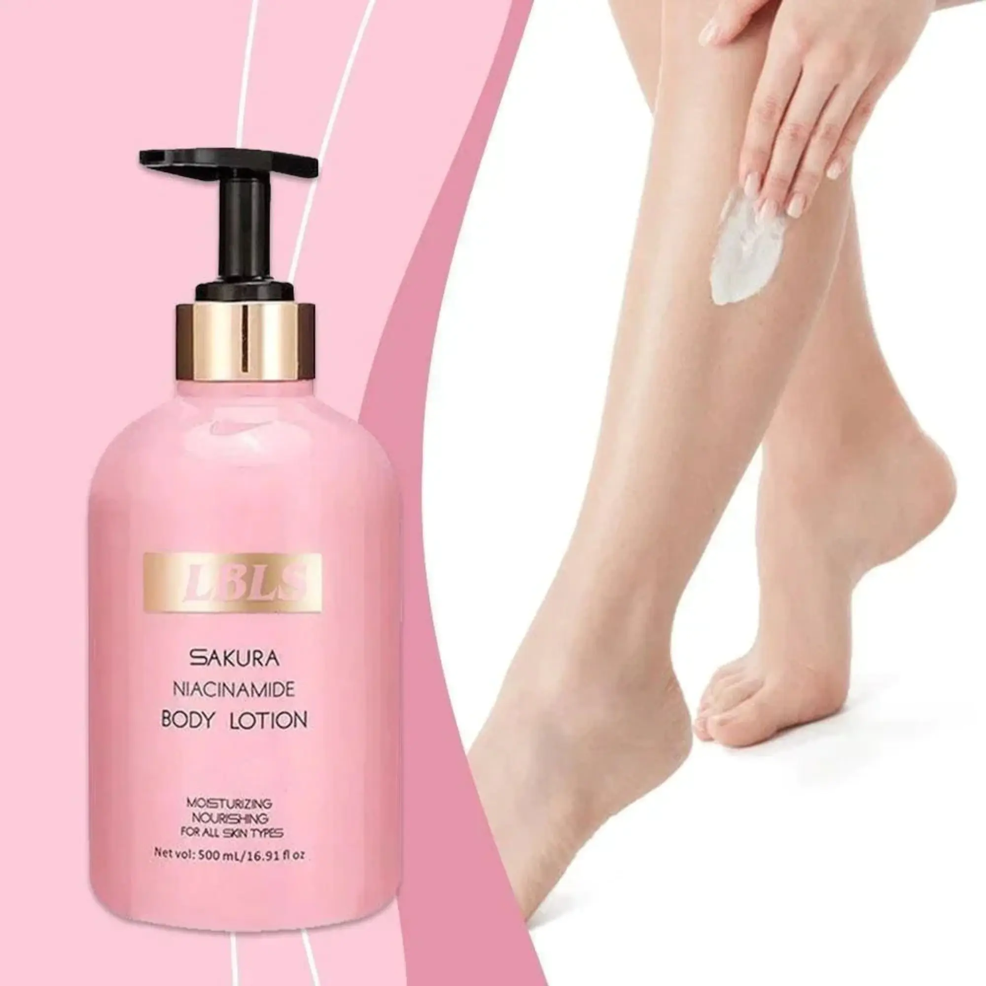 Shawill Sakura Niacinamide Whitening Body Lotion – 500ml - Image 3