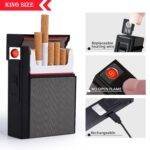 Premium Cigarette Case with USB Rechargeable Lighter - Image 2