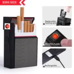 Premium Cigarette Case with USB Rechargeable Lighter - Image 2