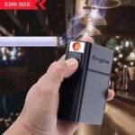 Premium Cigarette Case with USB Rechargeable Lighter - Image 4