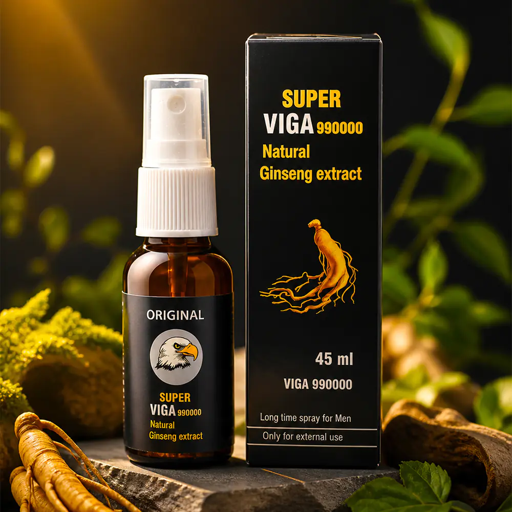 Super Viga 990000 Natural Ginseng Extract Long Time Spray For Men - Image 1